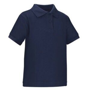 Classroom 58914 Adult Unisex Short Sleeve Interlock Polo Navy